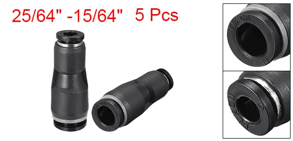 (10mm -6mm)-5pcs Uxcell 2/5/10/20 штук пуш-ап для того чтобы соединить штуцеры соединение для труб диаметром 8 мм прямой OD нажимная подходящий фитинг гибкий и легкий Вес - Цвет: (10mm -6mm)-5pcs