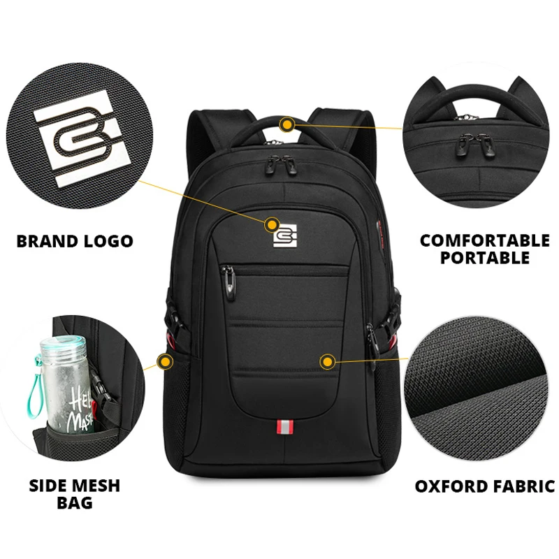 Backpack men's backpack 2021 new travel computer bag USB rechargeable backpack waterproof and durable mountaineering bag 5