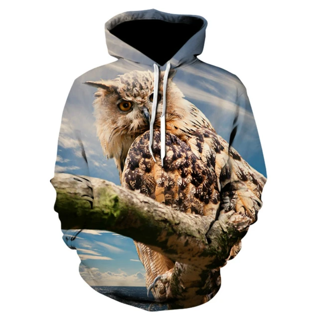 New Owl Sportswear Popular Men Women 3D Sweatshirt Wolf Hat Kids Street  Sportswear 3D Hoodie - AliExpress