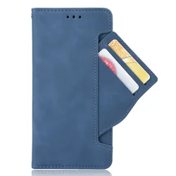Luxury Leather Flip Wallet Case with Pen Holder & Card Slots - Magnetic Closure Phone Cover for Galaxy Z Fold8 Ultra (Blue)