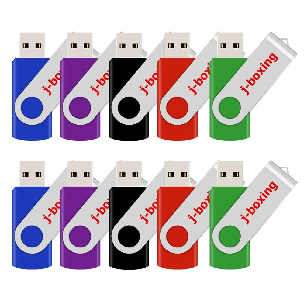 USB флеш накопитель J boxing металлический Вертлюг 10 шт./упак. 1 ГБ 2 4 8 16 32 ГБ|USB