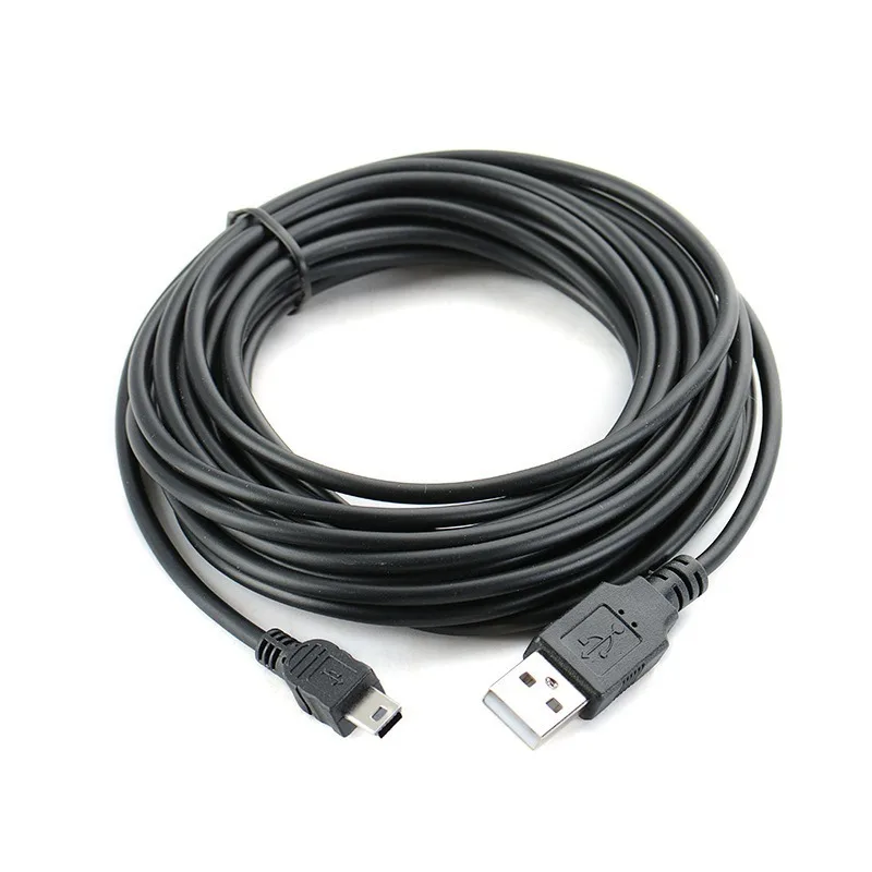 범용 미니 USB 5 핀 날짜 케이블, 충전 충전기 코드 케이블, MP3 MP4 플레이어 카메라 네비게이션 운전 레코더 5m