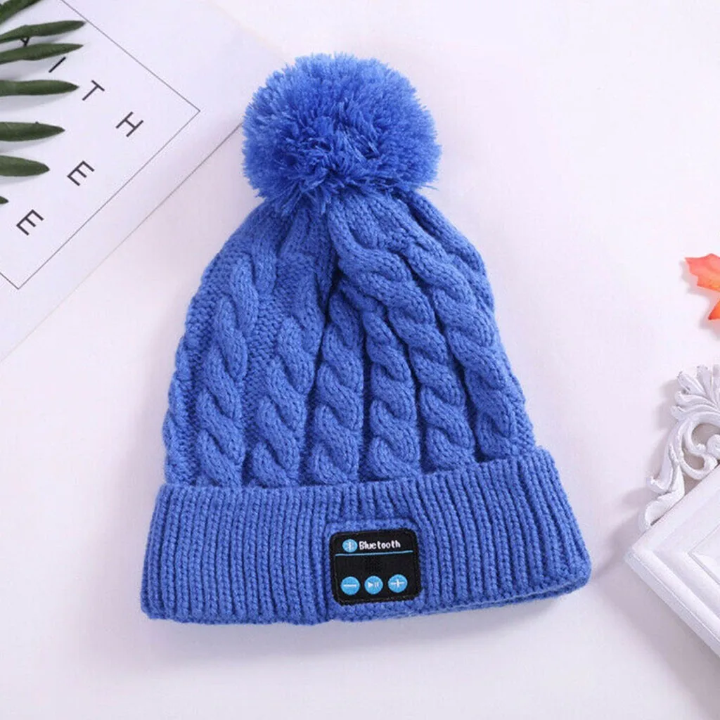 Bluetooth Smart Hat cap Беспроводная гарнитура наушники теплый динамик микрофон для