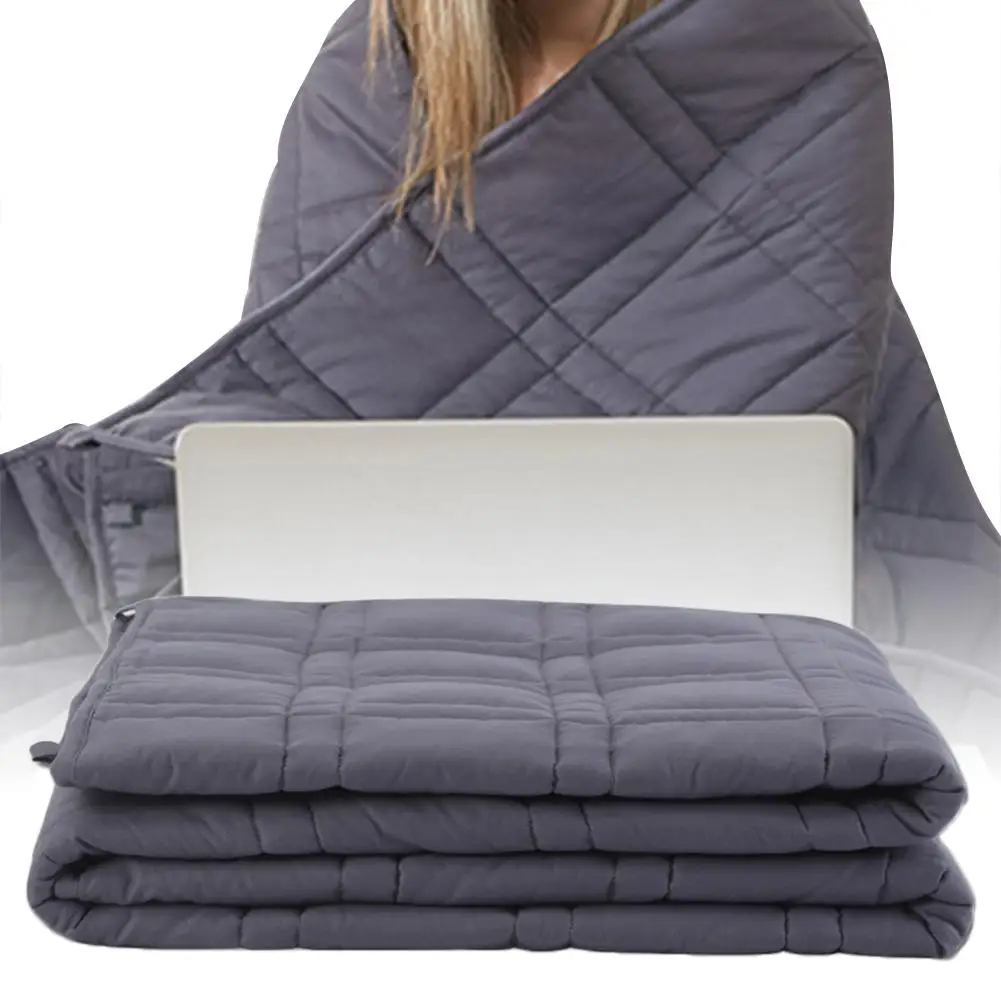 

Weighted Blanket for Adult Gravity Blankets Decompression Sleep Aid Pressure Weighted Soft Quilt Cover Breathable Soft Blanket