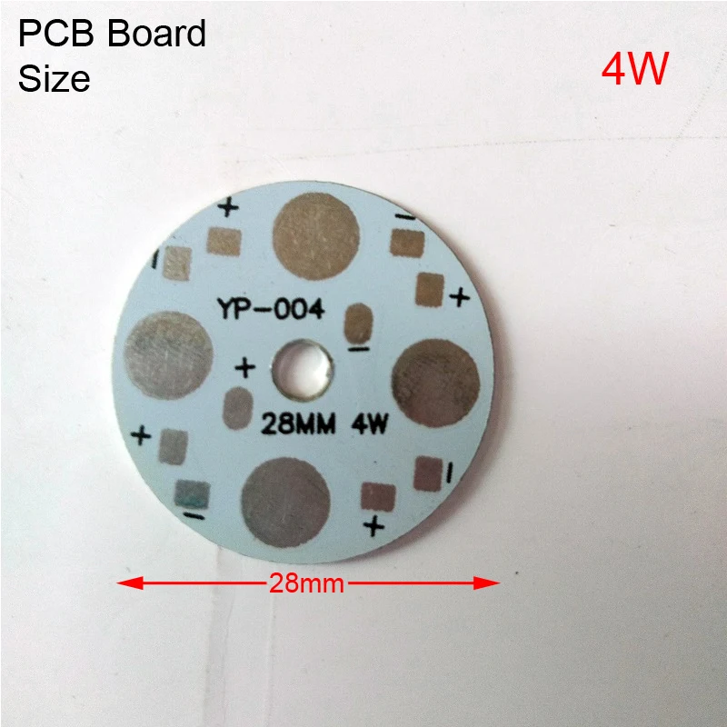 4W 28mm 1/5/10/50 шт База Светодиодный пластина pcb самодельный радиатор Панель для потолочного освещения, bulib свет Алюминий доска 1/3/4/5/7/9/12W подложка - Испускаемый цвет: 4W 28mm