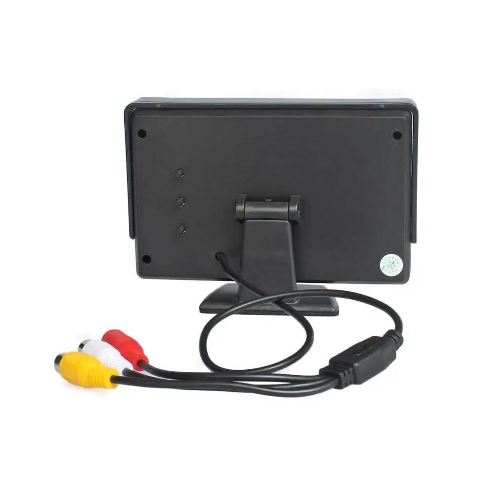 DIYSECUR провод 4," TFT ЖК-дисплей запасной автомобильный монитор HD 8 x светодиодный автомобильный комплект с камерой заднего вида Система помощи при парковке