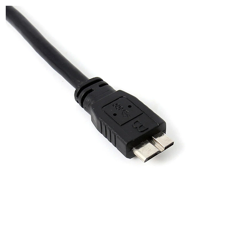 0,5 m высокоскоростной двойной USB 3,0 A штекер для Micro B Y кабель для перемещения жесткого диска черный