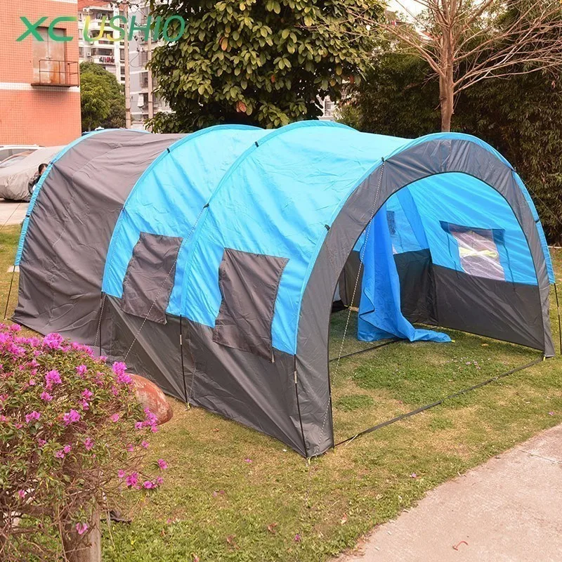5 8 Person Big Space Camping Tent 480x310x210cm Huge Tunnel Tent House
