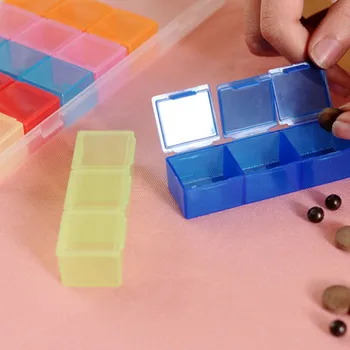 

1PC Multicolor 7 Days Pill Medicines KIT Box Portable Multifunctional Pill Medicine Holder Organizer Container Medical Kit