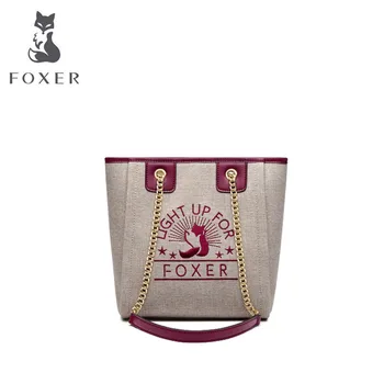

FOXER Women bag 2020 New Women shoulder bag luxury handbags women bags designer bags famous brand women bags embroidery bag