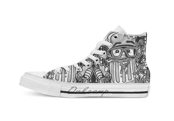 

Hobby Sickness breathable Casual High Top lace-up Canvas shoes sneakers Drop shipping