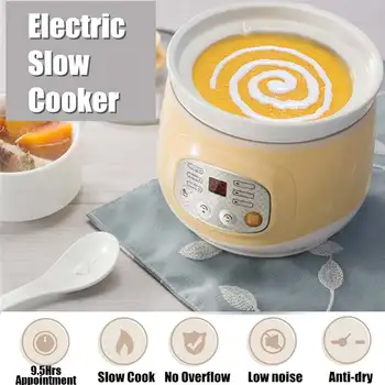 

100W Electric Slow Cooker Ceramic Mini Fully Automatic Baby Soup Pot Congee Bird's Nest Stew Pot Multi-function Safe Slow Cooker