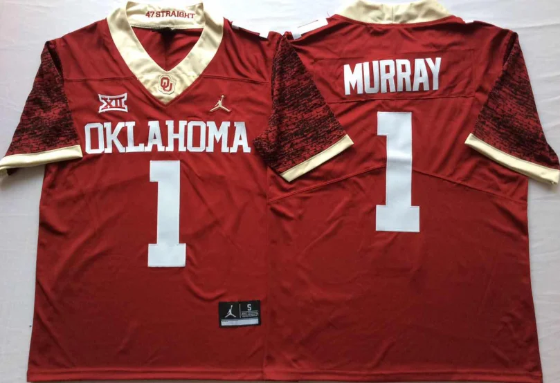 as photo Новинка Высокое качество Все сшитые Oklahoma#6 MAYFIELD#1 Мюррей Джерси - Цвет: as photo