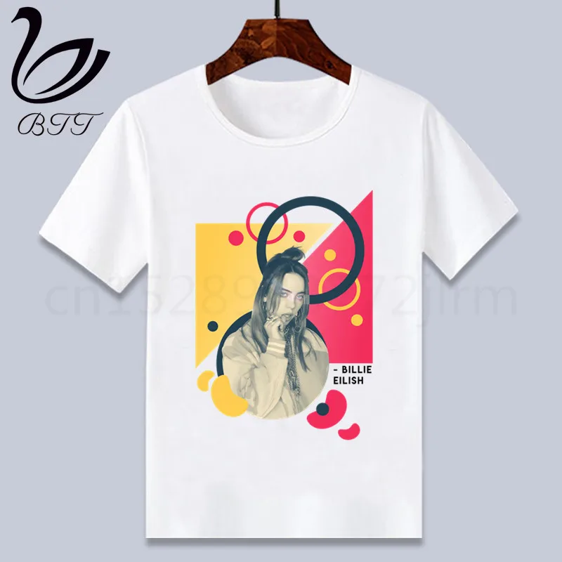G Billie Eilish/Одежда для маленьких мальчиков; детская футболка с забавным рисунком; детские летние топы с круглым вырезом; футболка для мальчиков и девочек; одежда для малышей - Цвет: G