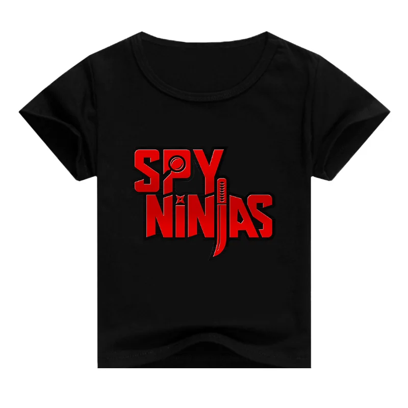 

SPY NINJA Funny Shirt Child Top Short-sleeved T-shirt for Boys Summer T Shirt Girls Fashion Clothes Princess Shirt Graphic Tees