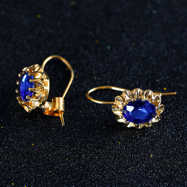 Simple Cubic Zirconia Ear Clip Earrings for Women Ethnic Style Women's Earrings Wedding Engagement Jewelry Gift