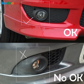 

For Mitsubishi Lancer 2008 2009 2010 2011 ABS Chrome Fog Light Lamp Hood Cover Mouldings Front Fog Lamp Shield Trim Strip