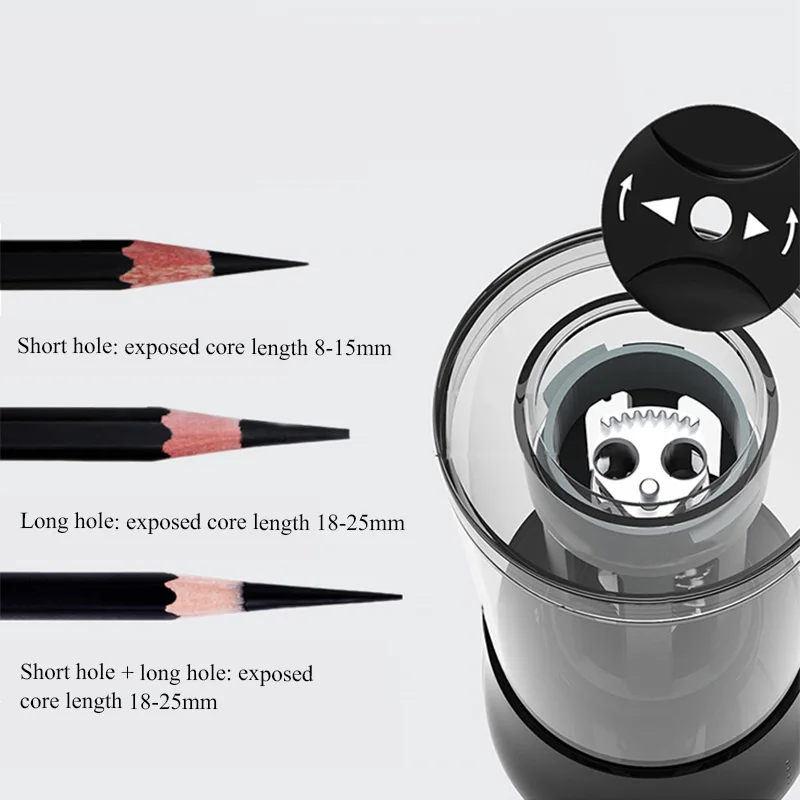 Tenwin 8009 Electric Pencil Sharpener Battery Operated Pen Knife Automatic Pencil Sharpener Escolar Papelaria Office Stationery Pencil Sharpeners Aliexpress