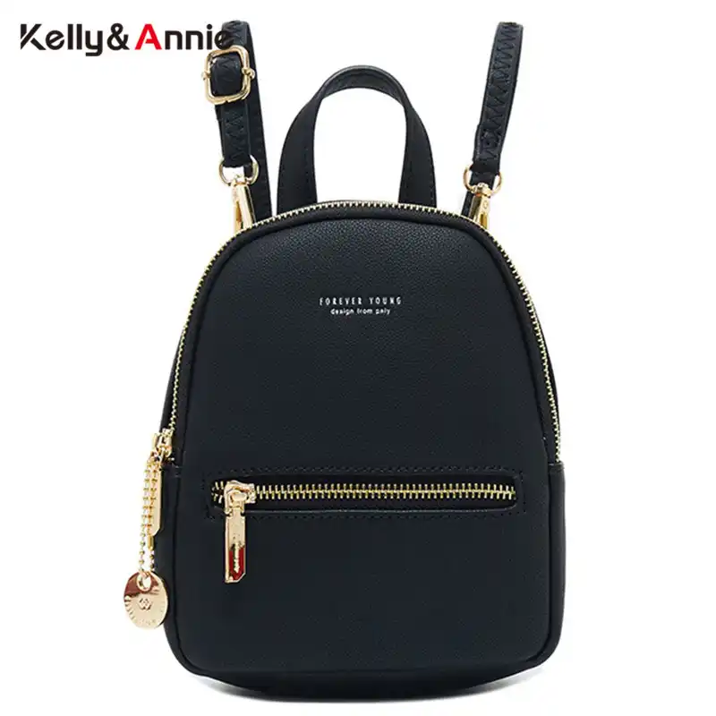 Forever Young Women Backpack Soft Leather Multi Function Female Mini
