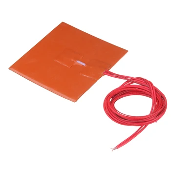 

100x100mm 12V 50W Silicone Heated Bed Heating Pad For 3D Printer Parts Electric Heating Pads W/ Thermistor