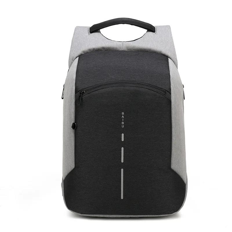 

2018 School Season Anti-theft Backpack Men USB Backpack Lightweight Multi-functional Computer School Bag a Generation of Fat
