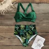 Sexy High Waist Bikini 2022 Halter Plus Size Swimwear Women Swimsuit Female Bikini Set Bodysuit Bathing Suit Summer Biquini XXL ► Photo 2/6