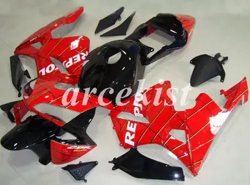 

4 Gifts New ABS Injection Mold Motorcycle Full Fairings Kit Fit For Honda CBR600RR F5 03 04 2003 2004 bodywork set Red black