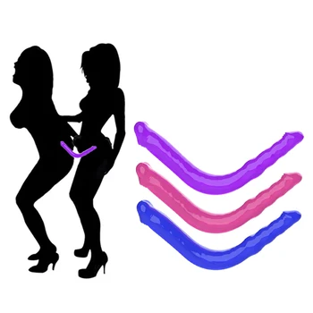 Double Penetration Realistic Dildo Jelly Soft Anal Butt Plug Dick Penis  Adult Masturbator Sex Toys For Women Men Couple Massage 1