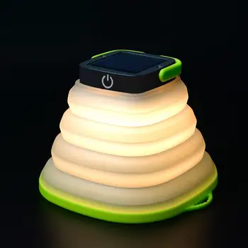 

LED Outdoor Solar Light Camping Light Rechargeable Foldable Tent Camping Mountaineering Inflatable Light LED Camping Light