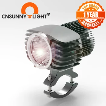

CNSUNNYLIGHT Motorcycle LED Headlight Spotlight 18W 2700Lm Super Bright White Moto Fog DRL Headlamp Hunting Driving Spot Lights