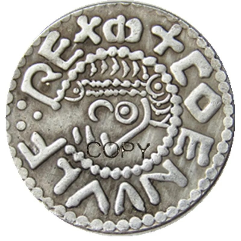 Великобритания Coenwulf 805-810 один пенни Посеребренная копия монеты