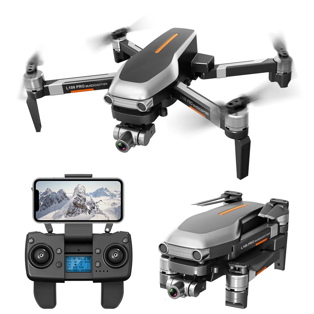 L109PRO GPS Дрон 4K Квадрокоптер 5G WiFi FPV HD ESC камера бесщеточный вертолет складной