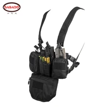 Cs 一致ウォーゲーム tcm 胸リグエアガン戦術的なベスト軍事パックマガジンポーチホルスター molle システム男性ナイロン(China)