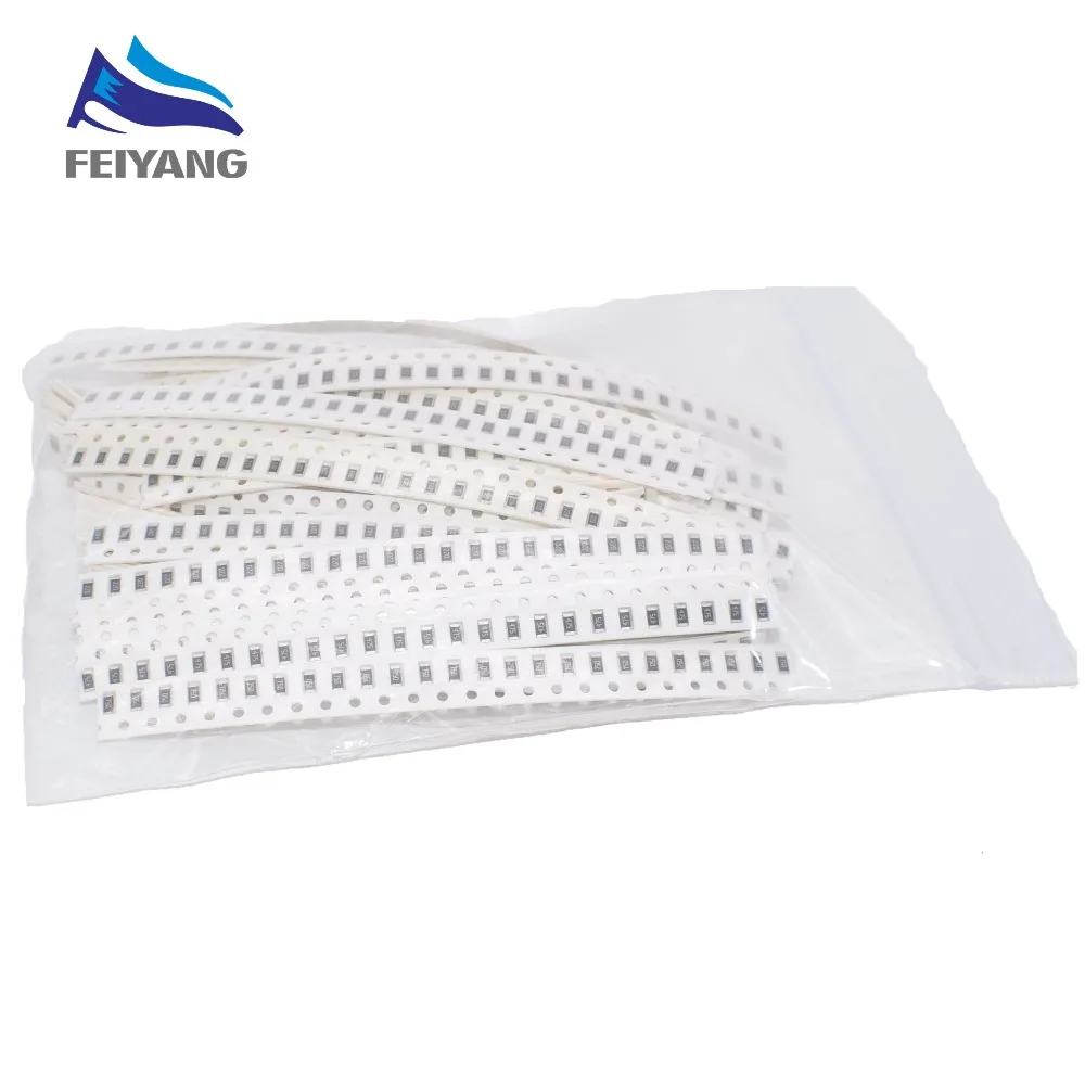 1250 шт. 50 значение 1206 SMD Резистор Комплект(0R~ 10MR) 5% новое и оригинальное