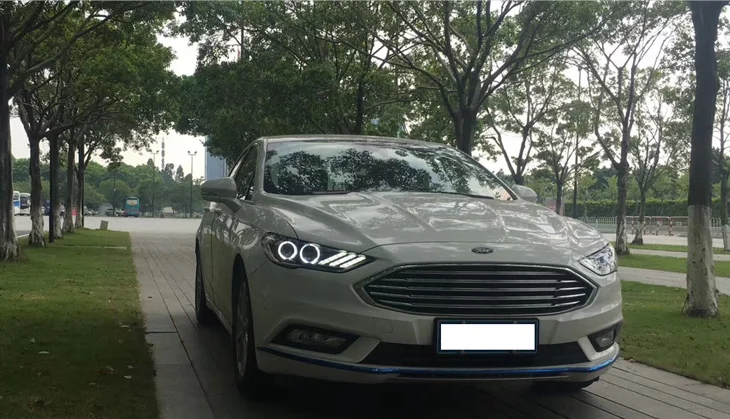 2 шт. светодиодный фонарь для Ford Mondeo- Автомобильный светодиодный фонарь с двойными ксеноновыми линзами автомобильные аксессуары дневные ходовые огни противотуманные фары