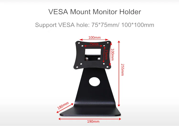 ũž    Ȧ, ũž LED LCD ÷  귡Ŷ,    ƿ Ʈ, VESA 75*75mm, 100*100mm