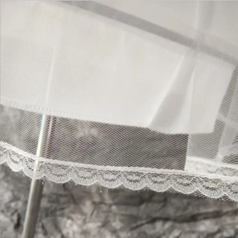In stock Petticoats Wedding Accessories 2 Layers Hoopless Short Crinoline White Ball Gown Princess Underskirt