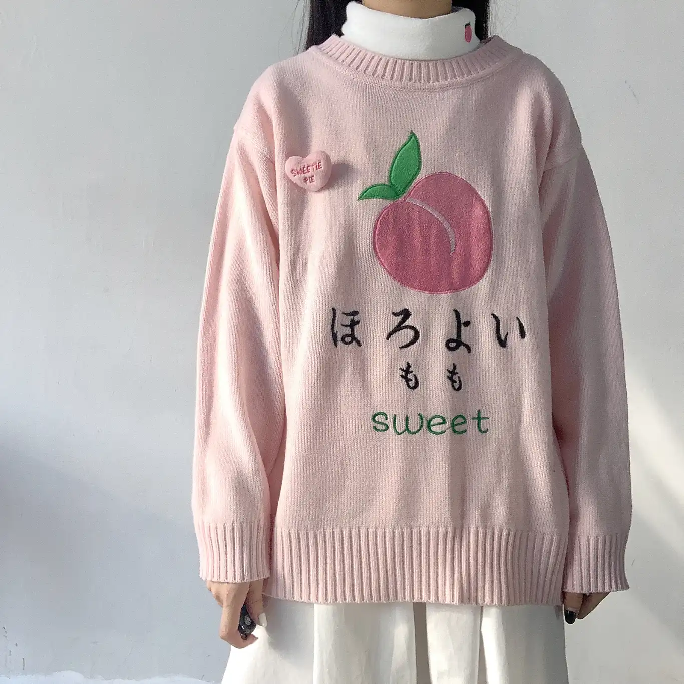 kawaii pink sweater