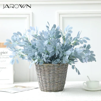 

JAROWN Artificial Plant Bouquet Wedding Simulation Fake Flower DIY Matching Accessories Home Garden Green Plant Decoration