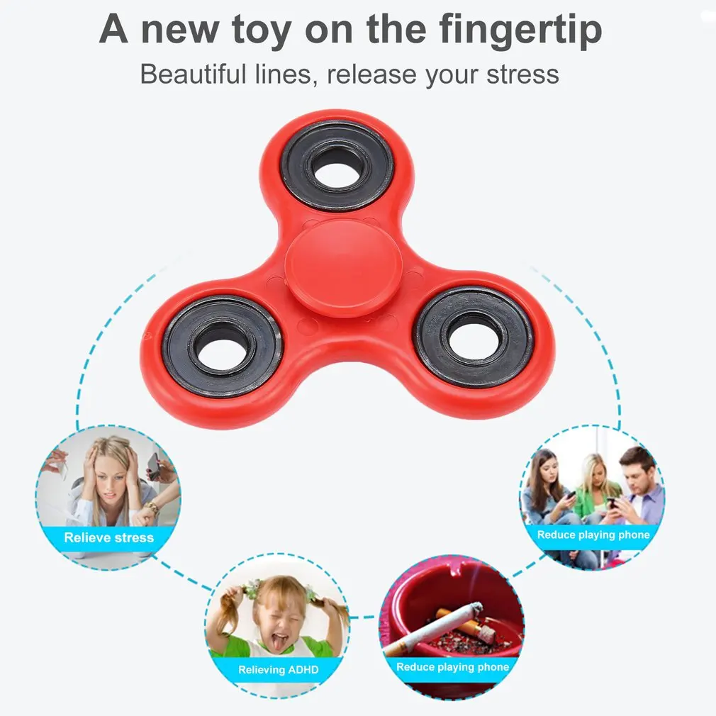 Unique Fingertip Toys Spiral Finger Spinner With Four Holes Light Weight Resin Finger Spinner Toys Hand Spinner