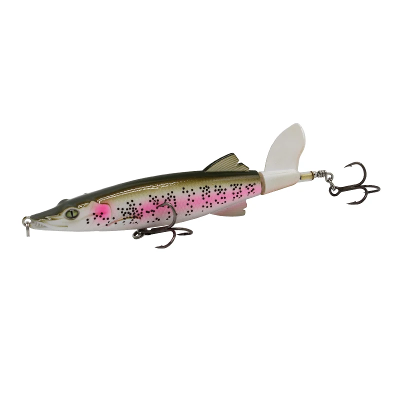 G Gorgons 13cm 16g Artificial Crocodile Lure Topwater Fishing Lure Rotating Tail Floating Whopper Plopper Fishing Tackle - Цвет: G
