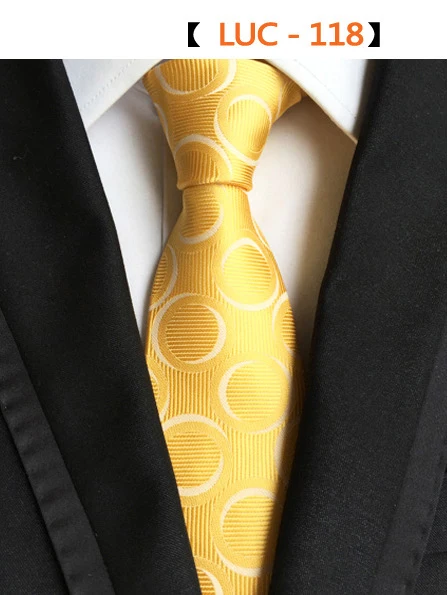 Gusleson модные шёлковые мужские галстуки дизайн шеи галстук 8 см в деловом стиле и в полоску Свадебные Галстуки для мужской формальный деловой вечерние Gravatas - Цвет: 118