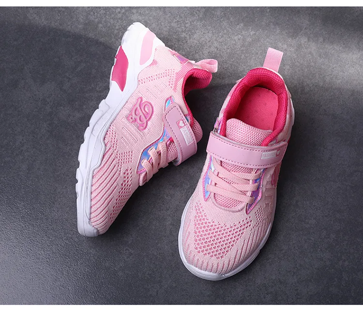 Autumn Kid Running Shoes Girls Lightweight Mesh Kindergarten Primary school Student Sneakers Jogging Trekking Shoes for Children