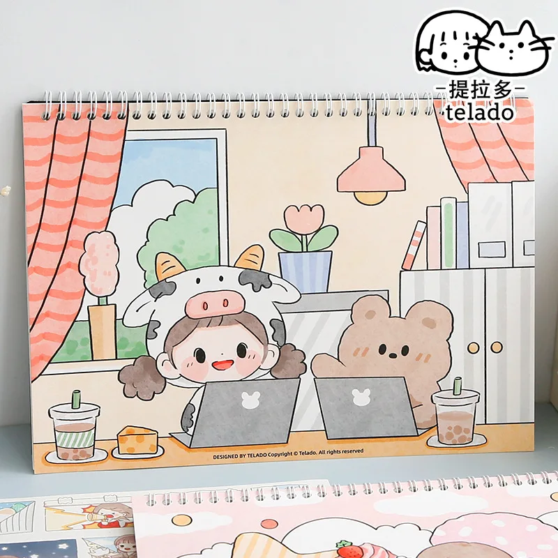 Minkys Kawaii Abu Series 40 Sheets Reusable Release Book Washi Tape Stickers Storage Book Journal Books School Stationery Notebook Aliexpress