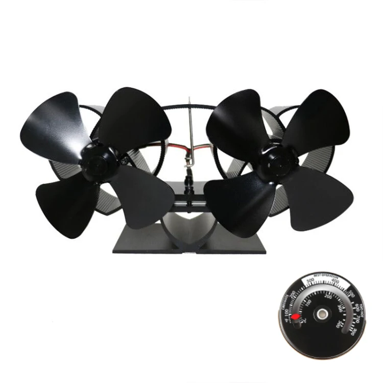 Вентилятор для камина плиты домашний камин деревянная горелка двойной двигатель