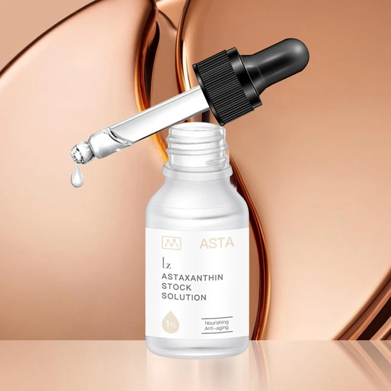 Water Ice Levin Astaxanthin Stock Solution Hyaluronic Argireline Peptides Anti Wrinkle Face Serum Anti-Aging Essence Moisturizin