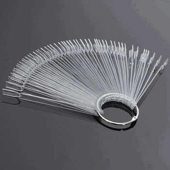 

50 False Nail Polish Display Nail Capsules Practical Fan Nail Art