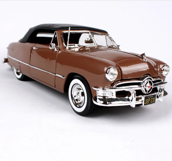 1/18 MAISTO Винтаж 1950 FORD металлическая модель автомобиля кофейного цвета