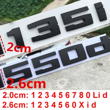 

DIY Matte Black for BMW M M1 M2 M3 M4 M5 M6 X1M X2M X3M X4M X5M X6M M550d M50i M135i M240i M335d Emblem Car Trunk Badge Sticker