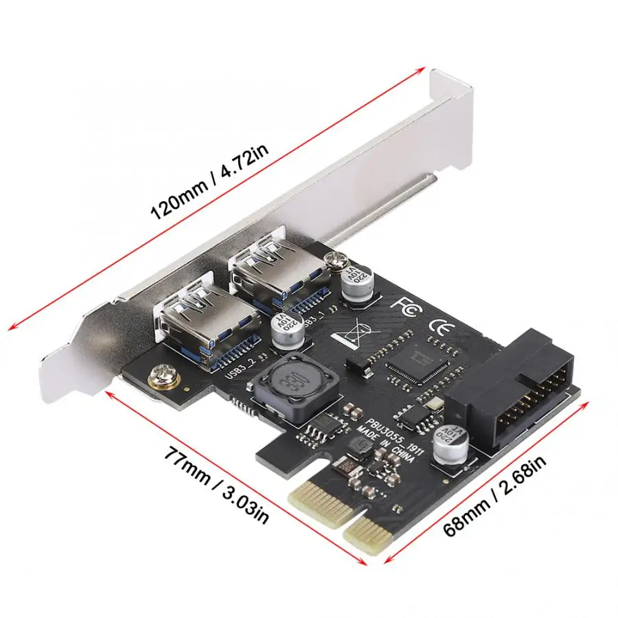 Переходная карта PCI E на USB3.0 аксессуар для настольного компьютера с фронтальной